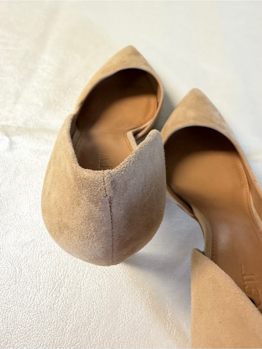 J. Crew Beige Suede Pointed-Toe D'Orsay Pumps - Picture 5 of 11